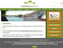 Tablet Screenshot of caminospaisvasco.com